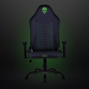 Silla <span class=keywords><strong>Gamer</strong></span> Ejecutiva Ajustable de Cuero Negro para Oficina, Silla Giratoria Reclinable para Niños, Muebles de Oficina de Alemania - Product Image 2