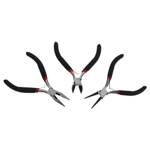 5-Inch <b>Mini</b> Jewelry Pliers Set DIY Design Equipment Carbon Steel Needle Nose Tools PVC Plastic Handle Metric Measurement System - Product Image 4