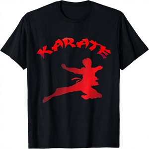 Vêtements de sport de style karaté personnalisés, t-shirt imprimé en poly/coton pour adultes et enfants - Product Image 1