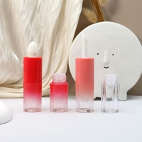 Tube de brillant à lèvres Yuecai 10 ml avec embout remplaçable, dégradé ombré, flacon vide pour blush liquide et gloss à lèvres 2-en-1, bouteille cosmétique en plastique