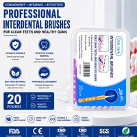 Brosse interdentaire professionnelle à poils souples pour le nettoyage des appareils orthodontiques, soins bucco-dentaires, certifiée FDA CE, marque privée
