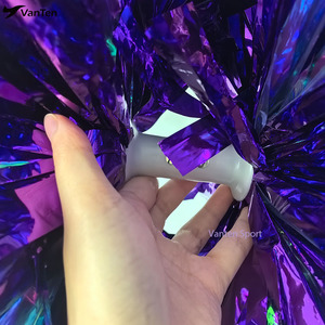 <span class=keywords><strong>Pompones</strong></span> Metálicos Morados de 4 Pulgadas para Niños, Personalizados a <span class=keywords><strong>Precio</strong></span> de Fábrica, para Animación y Baile, para Equipos Escolares, Deportivos y de Juegos, para Niños y Niñas - Product Image 3