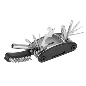 Shmeng – ensemble d'outils pliants multifonctionnels 21 en 1, Kit de réparation de vélo portable en acier au carbone pour l'entretien des vélos de montagne - Product Image 2