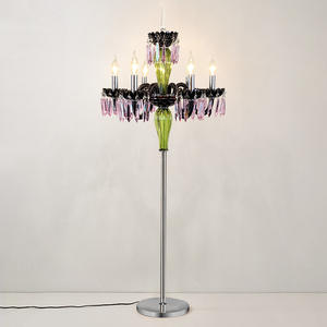 Lámpara de mesa Led de estilo europeo, vela de cristal, lámpara de pie para Villa, sala de estar, restaurante - Product Image 5