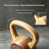 Kettlebells et haltères en bois pour la maison, équipement universel de gym pour le remodelage dynamique et les squats, vente en gros