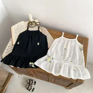 Engepapa summer infant printed halter dress newborn floral clothes baby girl casual dresses