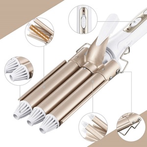 Miui — <span class=keywords><strong>fer</strong></span> à <span class=keywords><strong>friser</strong></span> professionnel, 3 baril, pour bigoudis en céramique, étiquette privée, nouveau produit - Product Image 5