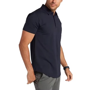 Camisetas Polo Premium para Hombre, Logotipo Personalizado Bordado, Patrón Sólido, Mezcla de Algodón y Poliéster, Tejido de Punto - Product Image 3