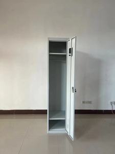 <span class=keywords><strong>Armadio</strong></span> Moderno in Ferro a Singola <span class=keywords><strong>Anta</strong></span>, Mini Guardaroba in Acciaio con Altezza Regolabile, Arredamento per <span class=keywords><strong>Camera</strong></span> <span class=keywords><strong>da</strong></span> <span class=keywords><strong>Letto</strong></span> Studenti e Ufficio Domestico - Product Image 5