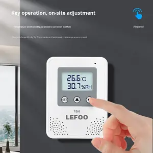 Lfh21 इनडोर तापमान आर्द्रता नियंत्रक Rs485 कमरे की दीवार-घुड़सवार सेंसर ट्रांसमीटर अलार्म सामग्री - Product Image 1