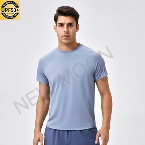 Camiseta Deportiva de Cuello Redondo Transpirable de Secado Rápido para Hombre, Camiseta Deportiva Ajustada de Compresión para Gimnasio y Running - Product Image 2