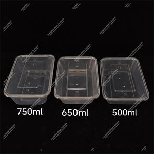 Récipient alimentaire biodégradable jetable avec couvercle Récipient alimentaire en plastique Conteneur alimentaire à emporter Pp - Product Image 5