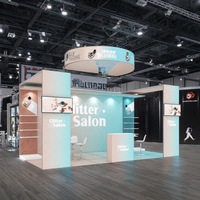 Stand d'exposition modulaire portable en aluminium SEG LED rétroéclairé sur mesure 10x20 pieds pour salon professionnel