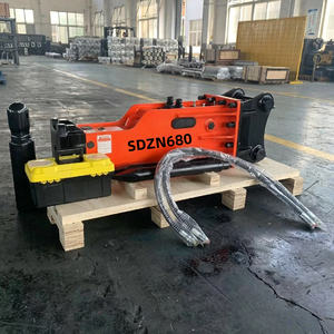 Casse-roche hydraulique silencieux de type boîte 68 mm avec système de lubrification automatique CE pour excavatrice de 3 à 7 tonnes, utilisé pour les travaux de démolition et de construction de tunnels - Product Image 3