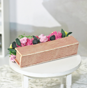 1/6 1/12 maison de poupée Simulation Miniature Mini <span class=keywords><strong>lit</strong></span> de fleurs jardin plantes en pot modèle décor - Product Image 4