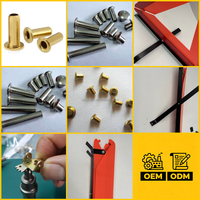 Mesin Rivet Otomatis Semi Pneumatik Double Head Easytech OEM 2026 untuk Pemasangan Lubang Kancing pada Spanduk Baja, Pita, dan Kain Katun