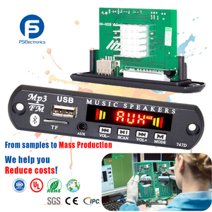 Aangepaste andere PCB & PCBA MP3 audiomodule printplaat assemblage <span class=keywords><strong>component</strong></span> SMT MP3 decoder module productie service leverancier - Product Image 1