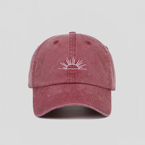 Nueva Gorra de Béisbol Bordada con Diseño de Sol de Playa, Personalizable OEM, Gorra de Sol Unisex de Algodón Suave - Product Image 2