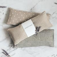 Taille personnalisée Logo Design Lin Couverture Micro-ondes Lavande Poids Oreiller pour les yeux pour le Yoga Sommeil Spa Traitements