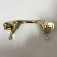 Poignée de cercueil en plastique doré de style européen H9009-3, robuste, renforcée en acier, quincaillerie funéraire pour cercueil