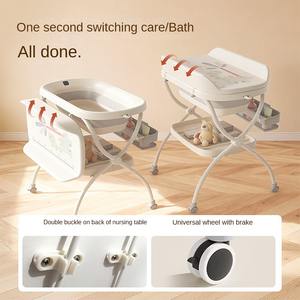 Station de lavage et de soin multifonctionnelle pour bébé en gros, <span class=keywords><strong>table</strong></span> à <span class=keywords><strong>langer</strong></span> et à baigner pour nouveau-né <span class=keywords><strong>avec</strong></span> fonction de massage - Product Image 1