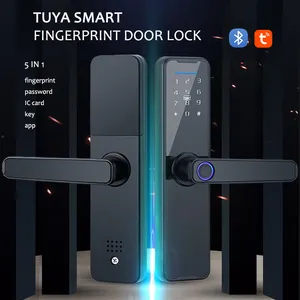 Tuya Smart Digital Door Lock Keyless With Fingerprint RFID Bluetooth Fechadura Eletronic For Home Remote Control Door Lock