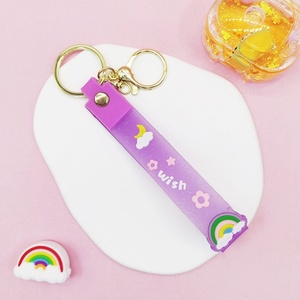 Llavero de Resina Transparente con Colgante de Botella de Arena Flotante Multiusos, Cordón para Llaves de PVC, Adorno para Llaves - Product Image 2