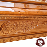 Ataúd de Estilo Europeo, Certificado FSC, Madera de Paulownia y Abeto, Tamaño Personalizable, Directo de Fábrica