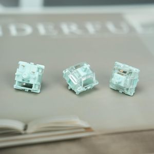 Interrupteurs de clavier mécaniques <span class=keywords><strong>GATERON</strong></span> Jelly Series, linéaires, tactiles, silencieux, RGB LED, 5 broches, pré-lubrifiés en usine, entièrement en POM, pour clavier mécanique MX - Product Image 2