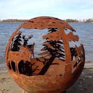 Ngôi Sao chết thiết kế kim loại hình cầu lửa bóng - Product Image 6