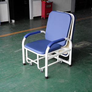 Chaise d'hôpital Xin Yuchen pliable avec cadre en acier et roulettes pour le repos des patients et de leurs familles - Product Image 1