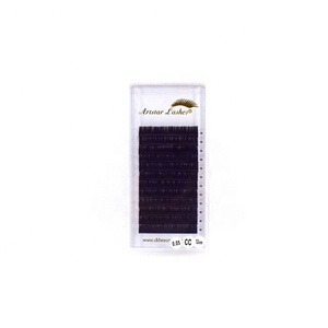 <span class=keywords><strong>0</strong></span>,05 negro mate de Cachemira de visón cliente etiqueta privada a granel individual extensiones de pestañas profesional pestañas - Product Image 4