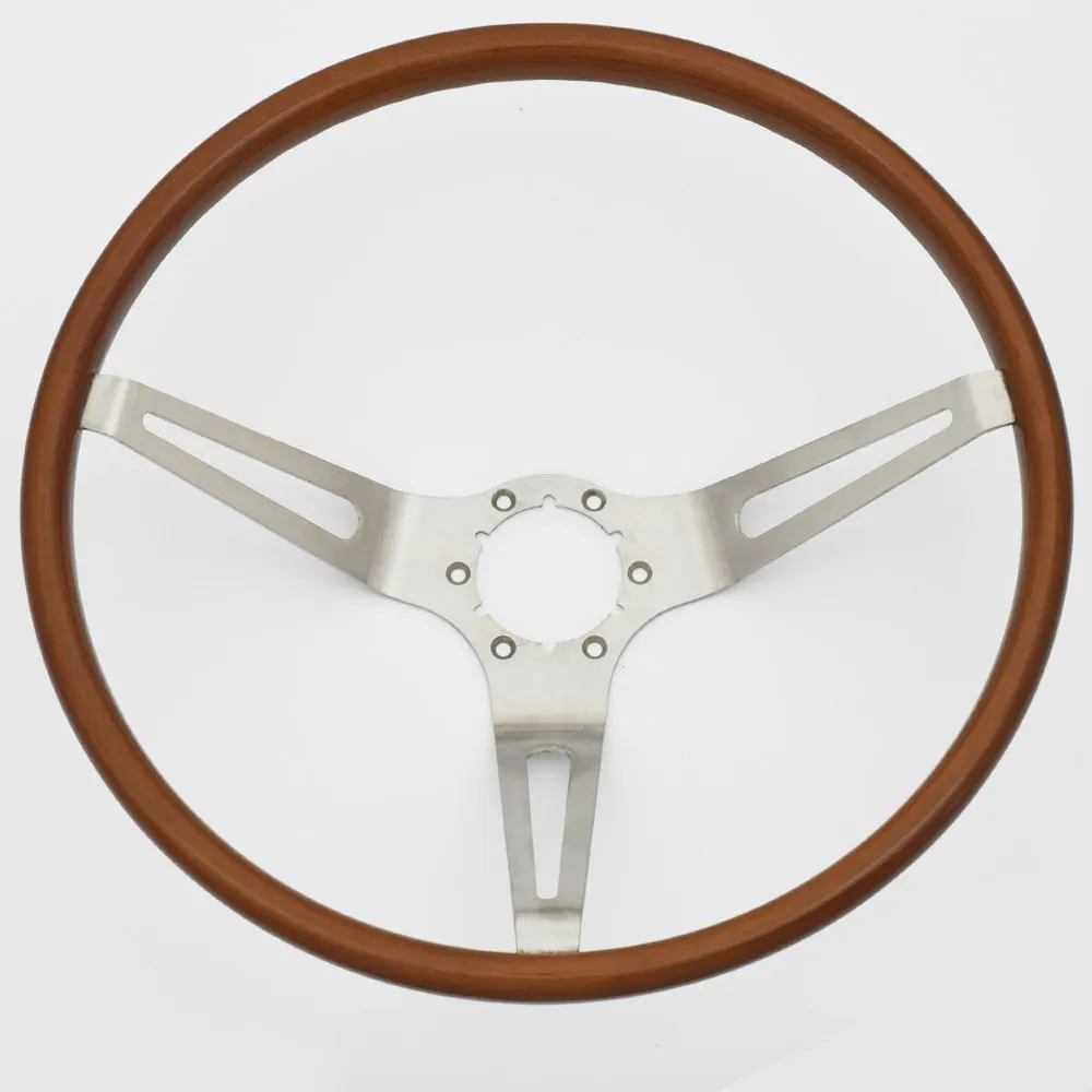 Volante de coche con borde de madera de nogal de 16 pulgadas de China para GM 60 ''Muscle car