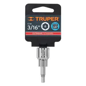 Juego de Llaves de Tubo Hexagonales de 6 3/16 Pulgadas, Accionamiento de 3/8 Pulgadas, Marca TRUPER - Product Image 3