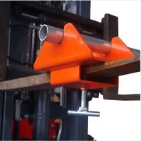 Accessoire de manutention pour chariot élévateur en acier, capacité 2000 kg, pour bobines et tambours de câbles, robuste, avec étriers pour le transport en entrepôt