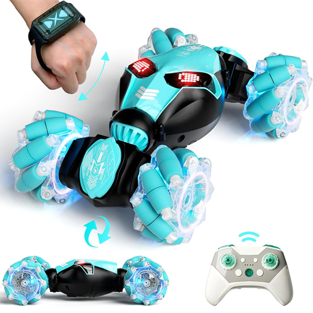 Gesture Sensing RC Stunt Car 4WD Hand Controlled 2.4GHz Remote Control Drift Cars for Boys Girls