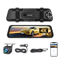 Caméra de tableau de bord ADAS/BSD 4K WIFI GPS avec vision nocturne, rétroviseur, enregistreur vidéo, double objectif, étanche, capteur G, caméra DVR pour voiture