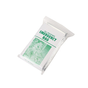 Sac de couchage d'urgence rectangulaire en plastique coupe-vent pour usage extérieur par temps froid, taille adulte, comme indiqué - Product Image 3