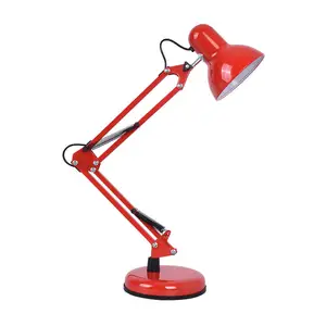 Dropshipping Vervangbare Lampen Eye-Verzorgende Metalen Swing Arm Bureaulampen (Zonder Lamp)