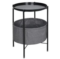 Table d'appoint ronde pour salon avec petite table métallique amovible avec