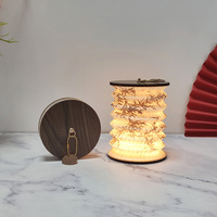 Lámpara de Mesa LED de Papel Tradicional Plegable, Táctil, Regulable, Recargable por USB, Linterna Portátil para Lectura, Tienda de Campaña, Dormitorio, Mesita de Noche