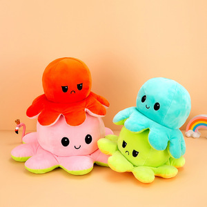 Peluche <span class=keywords><strong>Reversible</strong></span> de <span class=keywords><strong>Pulpo</strong></span>, Juguete de Peluche Suave de 20cm-50cm, para Mayores de 14 Años, Alivia el Estrés - Product Image 2