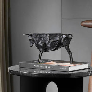 En gros Personnalisé Bureau Animal <span class=keywords><strong>Bull</strong></span> Statue Bronze Main 3D Fer Sculpture - Product Image 5