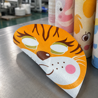 OEM Spunlace Vliesstoff Bedruckte Gesichtsmasken-Substrate Y154-M1 Tier-Cartoon Individuell 28 bis 120 GSM Private Label