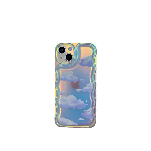 New Design Cloud TPU Holographic Protective Cover for Iphone 1615 14 13 12 X Xs Max Xr Rainbow Electroplated Phone Case