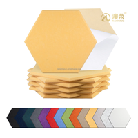 Carreaux muraux en feutre insonorisants décoratifs à haute densité à réduction du bruit Panneaux acoustiques hexagonaux pour salle de jeux de bureau à domicile
