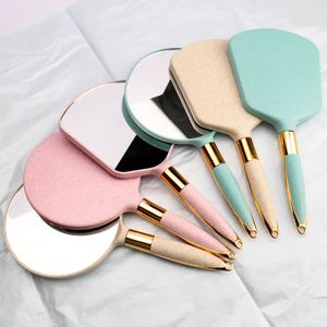Low Moq Makeup Handheld Mirror Private Label Single Side Vanity Hand Mirror Handle Cosmetic Mirror for Women - Product Image 5
