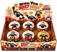 Coffret de 6 jouets anti-stress souple et compressible « Révélation des vœux de l'Agneau » 2027 – Nouveauté du Nouvel An – Vente en gros