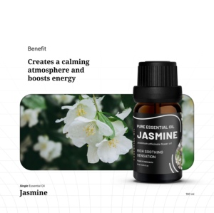 Essence absolue de jasmin exotique luxueuse et douce en vrac, vente en gros, avec des propriétés relaxantes profondes pour le soulagement du stress et une ambiance sensuelle - Product Image 1