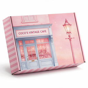 Diseñadas específicamente para panaderías y cafeterías, estas cajas de cartón corrugado plegables de calidad alimentaria son ideales para pedidos al por mayor. - Product Image 1